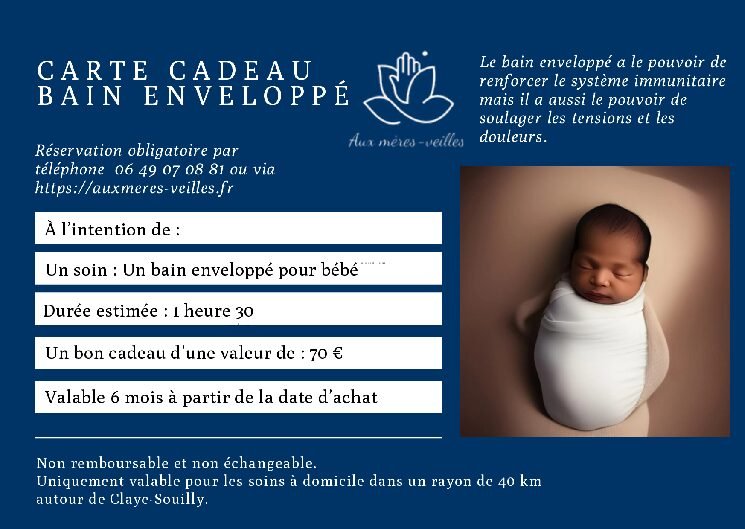 Carte cadeau Bain enveloppé 1h30 – Image 3